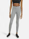One Women's Long Yoga Legging High Waisted Dri-Fit Gray