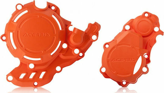 Acerbis X-Power Motorcycle Engine Cover Protector Husqvarna FC 250 / FC 350 KTM 250 SX-F 2016-2021 Orange