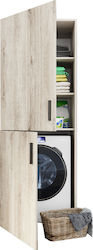 Alphab2b Laundry Στήλη Μπάνιου Δαπέδου για Πλυντήριο με Μελαμίνη Μ70xΒ70xΥ190cm Sonoma