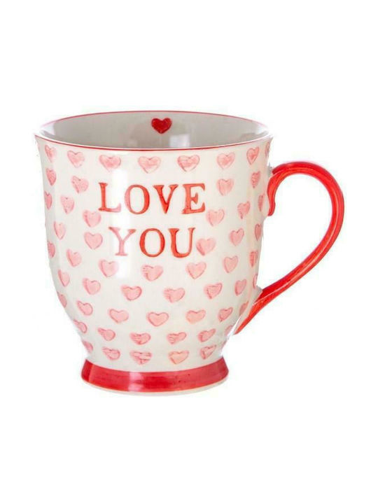 Sass & Belle Love You Ceramic Cup Pink 480ml