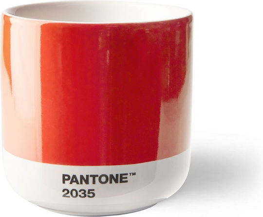 Pantone Lifestyle Κούπα από Πορσελάνη Κόκκινη 190ml