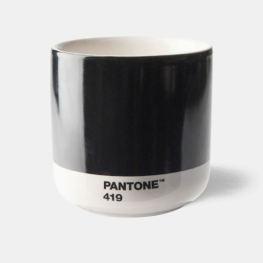 Pantone Lifestyle Becher aus Porzellan Schwarz 190ml
