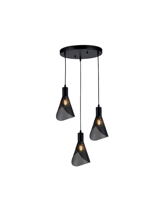 Elmark Paris Pendant Light Black with Socket E14, E.14