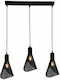 Elmark Paris Pendant Light Black Rail with Socket E14, E.14