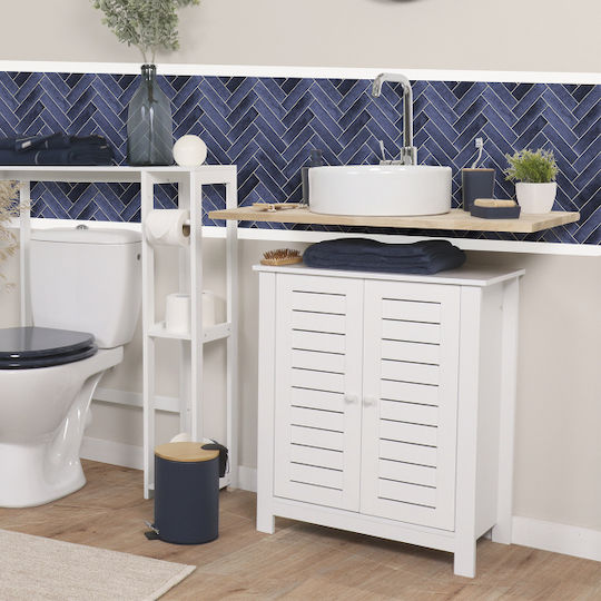 Eurocasa Waschtisch ohne Waschbecken L60xB30xH70cm Weiß Eurocasa Waschtisch ohne Waschbecken L60xB30xH70cm Weiß