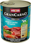Animonda GranCarnο Original Nassfutter mit Rindfleisch und Lachs 1 x 800g