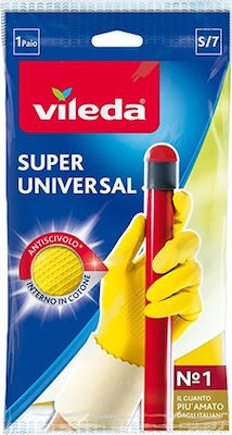 Vileda Γάντια Καθαριότητας Super Universal Small Πλαστικά