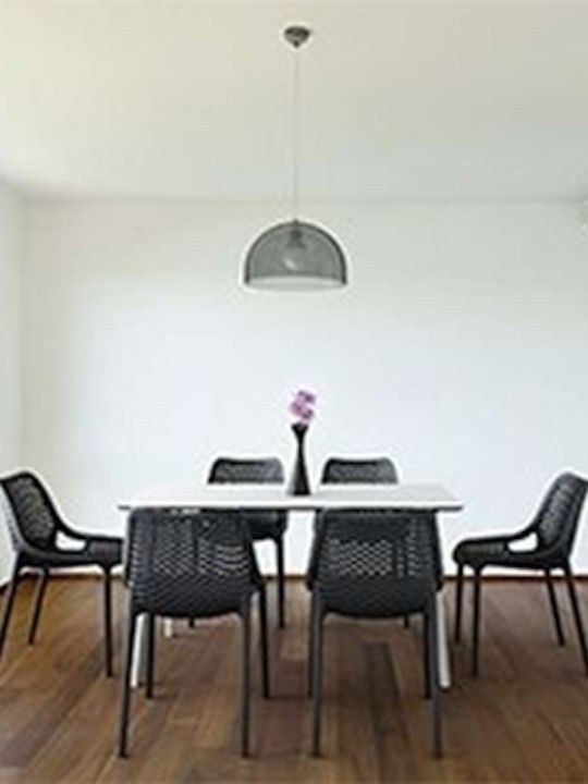 Scaun de exterior Polipropilenă Air Negru 50x60...