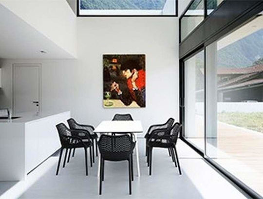 Καρέκλα Air XL Black 57x60x81εκ.