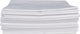 Astron Italy Percalle Σεντόνι Ξενοδοχείου Λευκό Μονό 160x260εκ. Βαμβάκι & Πολυεστέρας