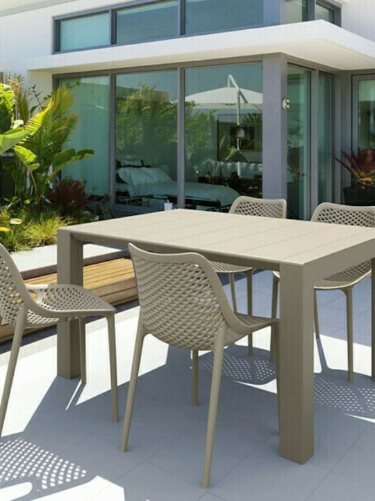 Scaun de exterior Polipropilenă Air Taupe 50x60...