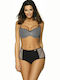 Marko Underwire Bikini Set Bra & Boxer Bottom Martha with Adjustable Straps