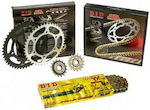 DID Chain & Sprocket Kit Golden (16-45-525VX/GB) for Yamaha YZF-R6 06'-15'