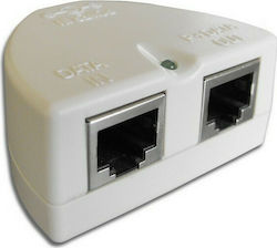 EZ-POEPA01, PoE Injector Passive D-Shaped - White