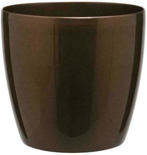 Atmosphera Roto Brill Pflanzentopf Kunststoff Bronze 16x16x14,5cm