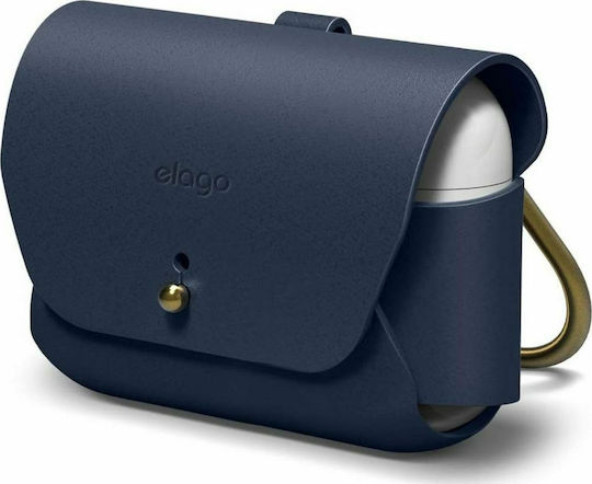 Elago Pro Leather Case with Keychain Blue for Apple AirPods Pro