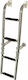 Lalizas 4 Steps Folding Boat Ladder Stainless Steel 316 Ladder, 180x760mm Foldable