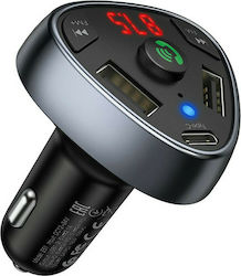 Hoco FM Transmitter Αυτοκινήτου με Bluetooth / Type-C / USB SD Card και LED Ενδείξεις
