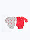 Dreams by Joyce Princess Baby-Strampler Rote 2Stücke