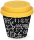 iDrink Math R-PET Becher Kunststoff mit Deckel Schwarz 90ml