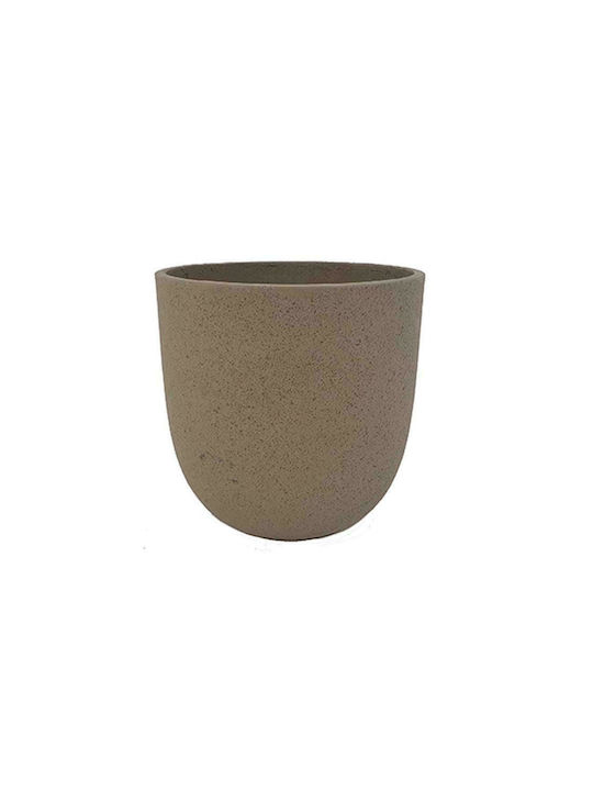 Plastona Cement Flower Pot 36x35cm in Brown Color 00.03.35531