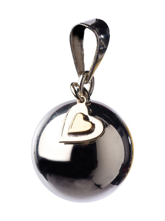 Babylonia Pregnancy Charm in Silver with Black Personalization