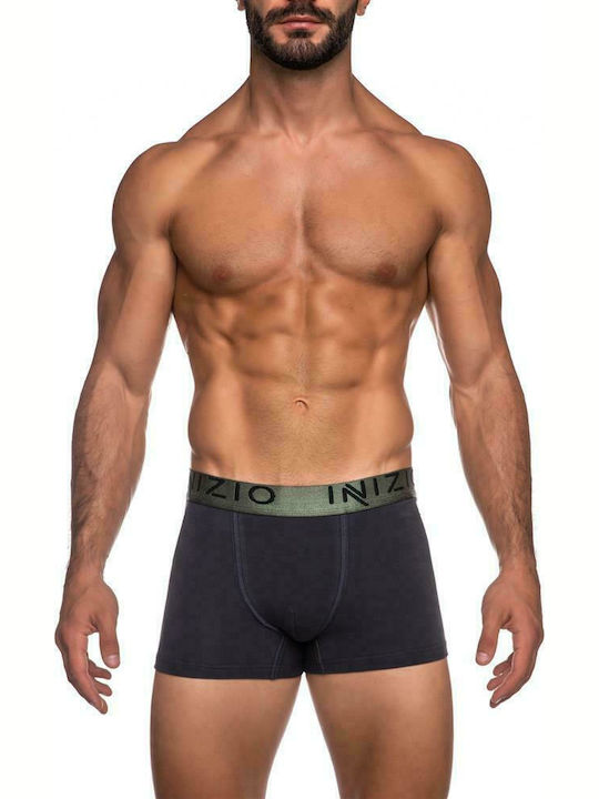 Inizio Men's Boxer Anthracite / Khaki