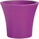 Plastona City 25 Flower Pot Self-Watering 25x22cm in Purple Color 10.11.0044