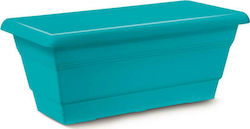 Atmosphera Festone Plastic Turquoise Planter Box