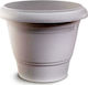 Plastona Festone Campana Flower Pot 45x37cm in Gray Color 10.04.0205Α