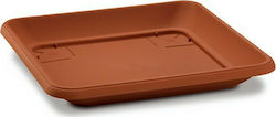 Plastona 745Ρ Round Plate Pot Orange 46x46cm