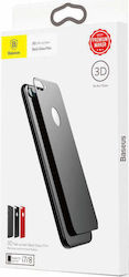 Baseus Rückseitenfolie Glass Film für iPhone 8/7 Schwarz