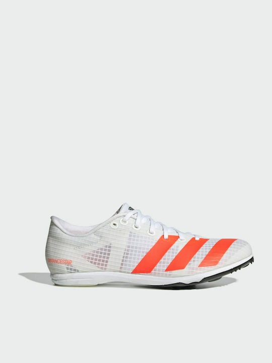 Adidas Distancestar Ανδρικά Αθλητικά Παπούτσια Spikes Λευκά