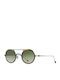 Anne et Valentin Scala Sunglasses with Brown Tartaruga Metal Frame and Gray Lens