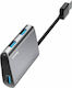 Baseus Enjoyment Series Hub 3 Θυρών USB 3.0 Γκρι