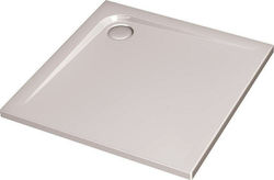 Ideal Standard Square Acrylic Shower White Doccia Ultra Flat 90x90x4cm