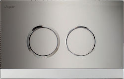Viospiral Teos Flush Plate Dual Flush Chrome/Satin