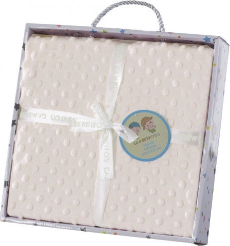 Gamberritos Kids Decke Wickeltücher für Kinderzimmer Baumwolle Beige 80x110cm