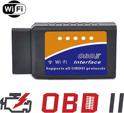 V2.5 Mini OBDII Διαγνωστικό Αυτοκινήτου ELM 327 OBD 2 με WiFi Συμβατό με Android