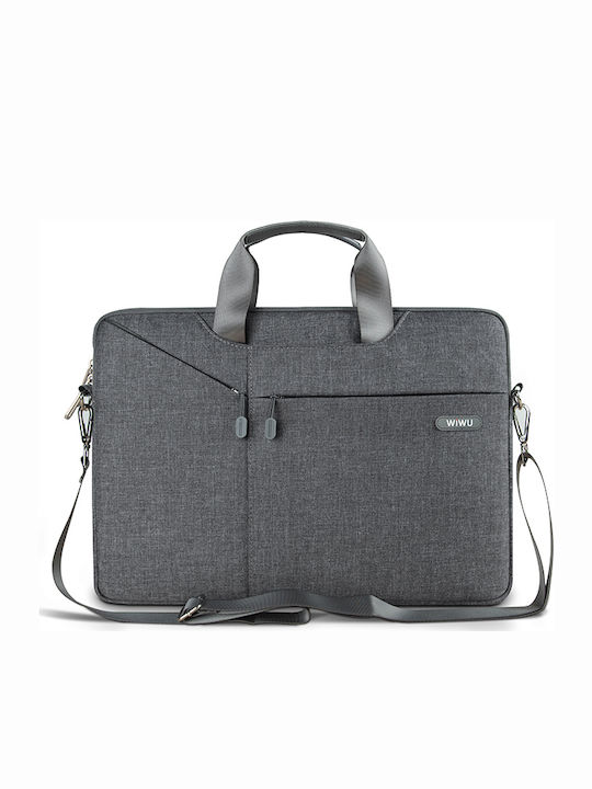 Wiwu Gent Business Τσάντα Ώμου / Χειρός για Laptop 15.6" σε Γκρι χρώμα