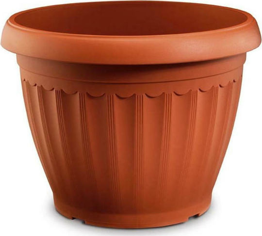 Atmosphera Corfu Pot Plastic Terracotta 50x50x38cm.