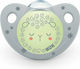 Nuk Orthodontic Pacifier Silicone Night & Day Sheep Grey Night with Case for 0-6 months 1pcs