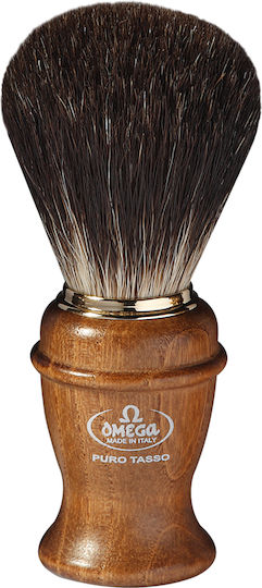 Omega 36191 Brown Shaving Brush with Badger Bristle