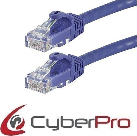 CyberPro U/UTP Cat.6 (Gigabit) Καλώδιο Δικτύου Ethernet 3m Μπλε