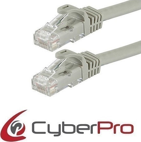 CyberPro U/UTP Cat.6 (Gigabit) Network Cable Ethernet 10m Gray