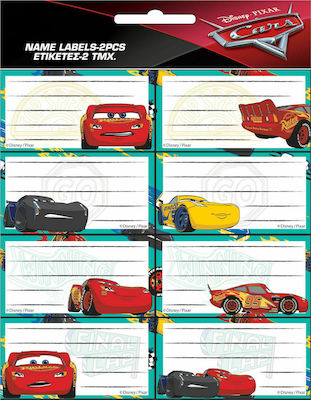 Gim Етикети Тетрадки Cars 16бр