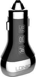 Ldnio C2 Handy-Autoladegerät 36W 3A Schnelllade...