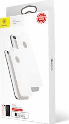 Baseus 4D Arc Glass 0.3mm Rückenschutzmembran für iPhone 8/7 Plus in Silber Farbe