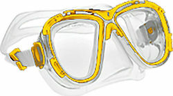 Summertiempo Silicone Diving Mask Σιλικόνης Ενηλίκων Κίτρινη Yellow