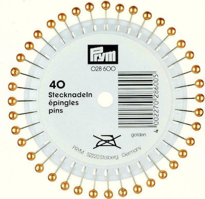 Prym mit goldenen Perlen 40x0.58mm 40 Stück 028600